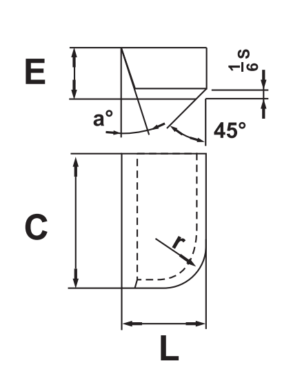 Модель A12 напаянных режущих частей YT5/P30 карбида вольфрама, A16, A20, A25